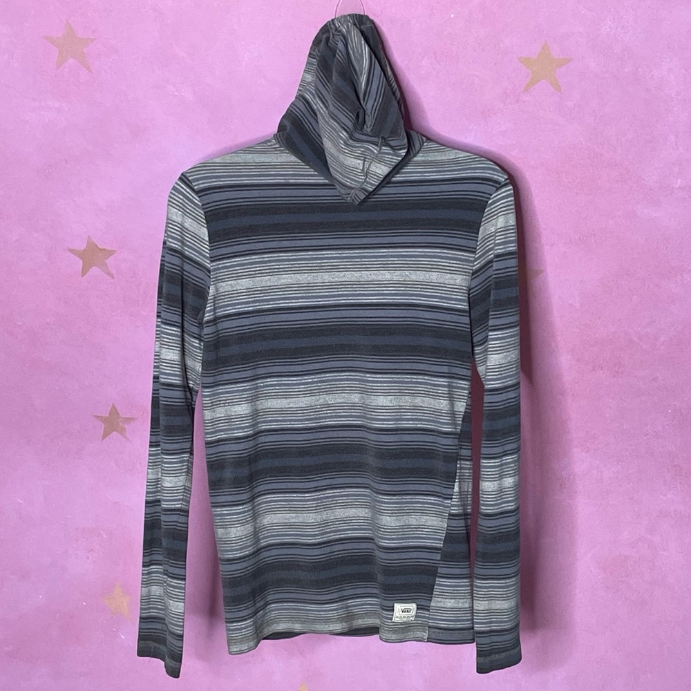 Vans Hoodie Baja Style Pullover Women's Size Small Blue/Grey - Picture 2 of 7